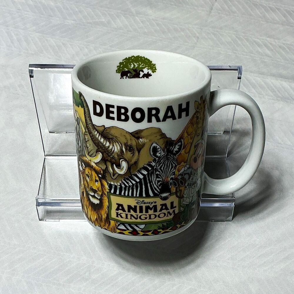 Disney Animal Kingdom Mickey Mouse Personalized "DEBORAH" Ceramic Mug